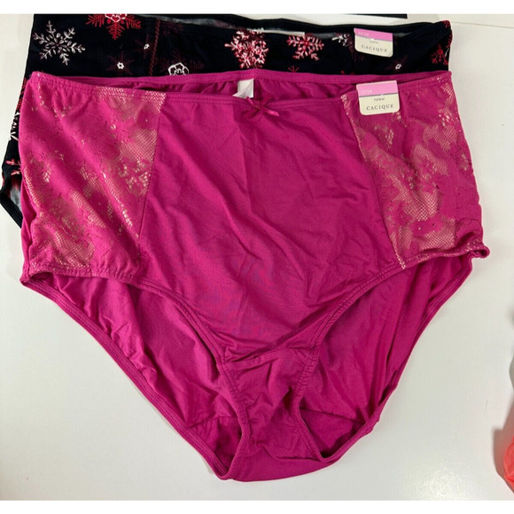 NWT Cacique Bundle Lot of 5 Panties Full Brief Lace Floral Plus Size 22/24 - Picture 8 of 13